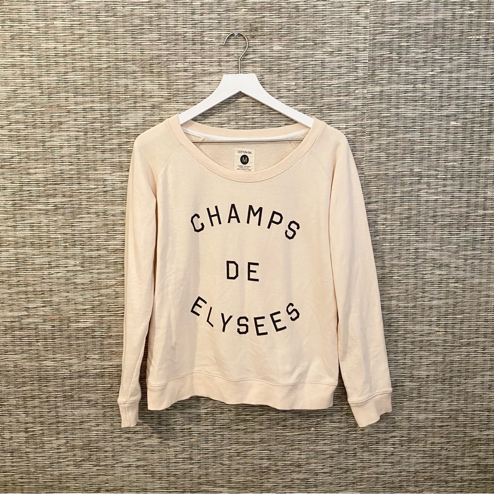 Champs De Élysées Scoop Neck Sweatshirt